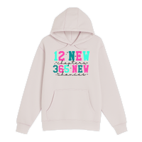 Unisex Small Light Pink Pullover Hooded Sweatshirt