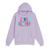 Unisex Small Lilac Pullover Hooded Sweatshirt