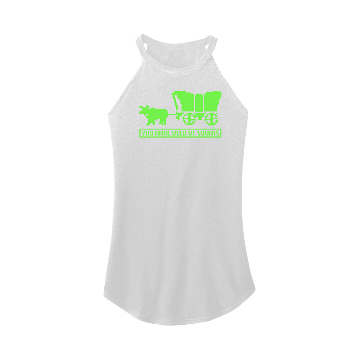 Fitness Tee Co. | Died of Squats Fitted Rocker Women's Tank | Women's ...
