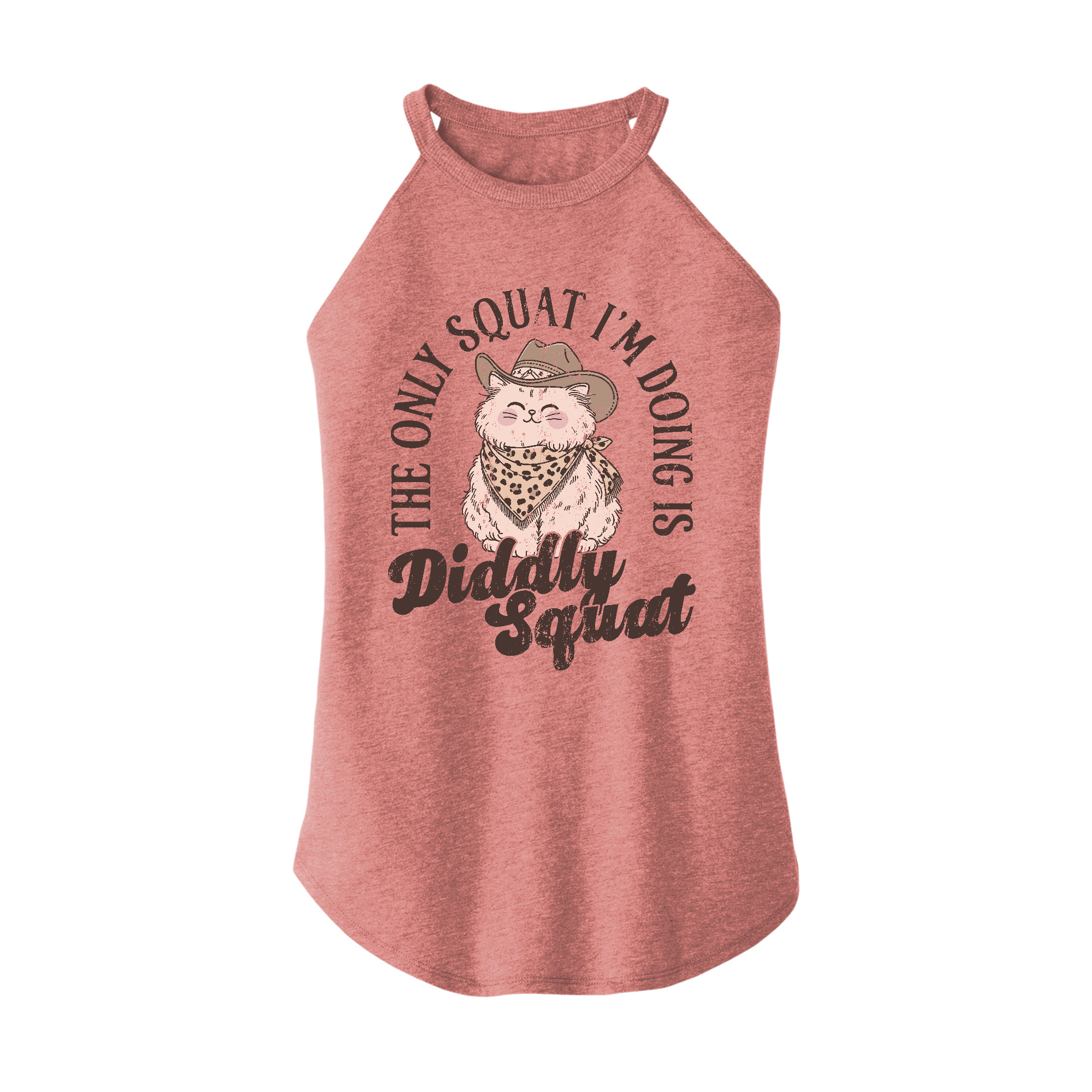 Womens X-Small Light Pink Rocker Tank Top