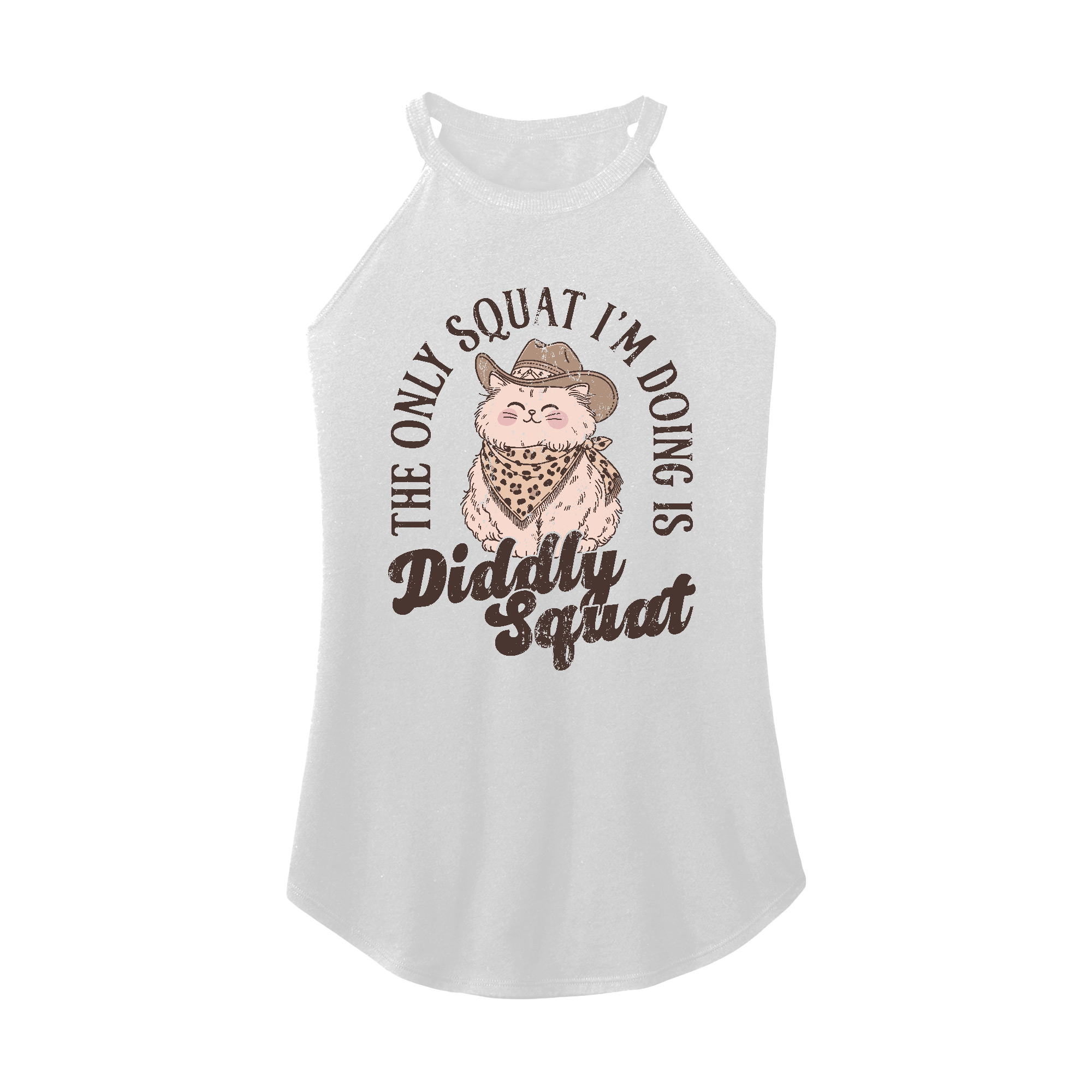 Womens X-Small White Rocker Tank Top