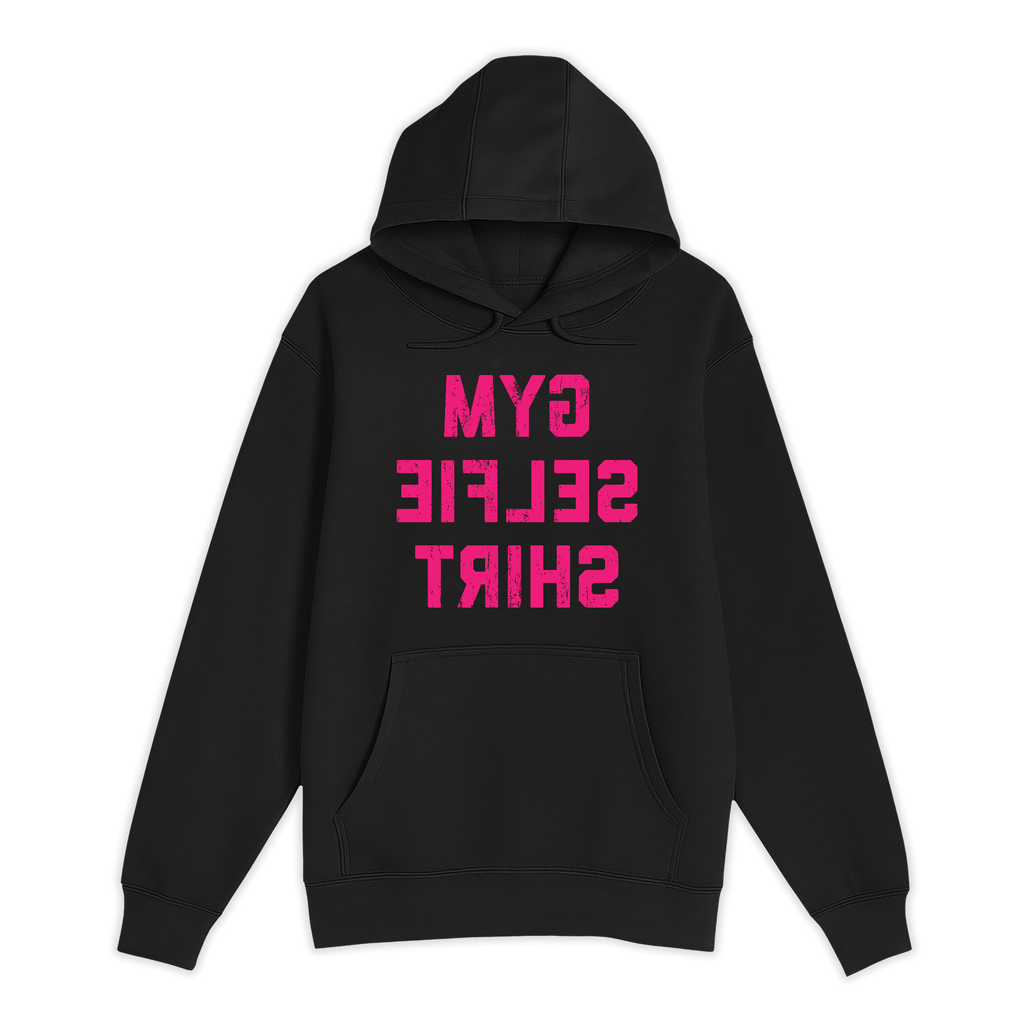 Unisex Small Black Pullover Hooded Sweatshirt