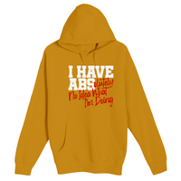 Unisex Small Yellow Pullover Hooded Sweatshirt