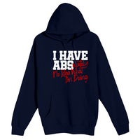 Unisex Small Navy Pullover Hooded Sweatshirt