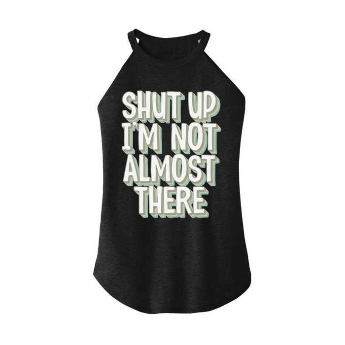 Womens X-Small Dark Heather Gray Rocker Tank Top