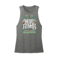 Womens X-Small Dark Gray Muscle Tank