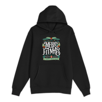 Unisex Small Black Pullover Hooded Sweatshirt