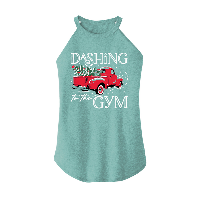 Womens X-Small Teal Rocker Tank Top