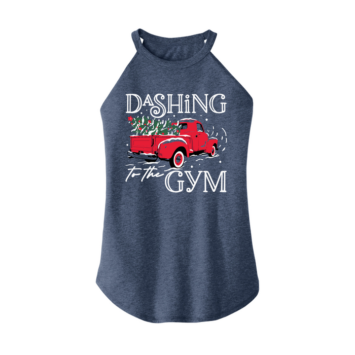 Womens X-Small Navy Heather Rocker Tank Top