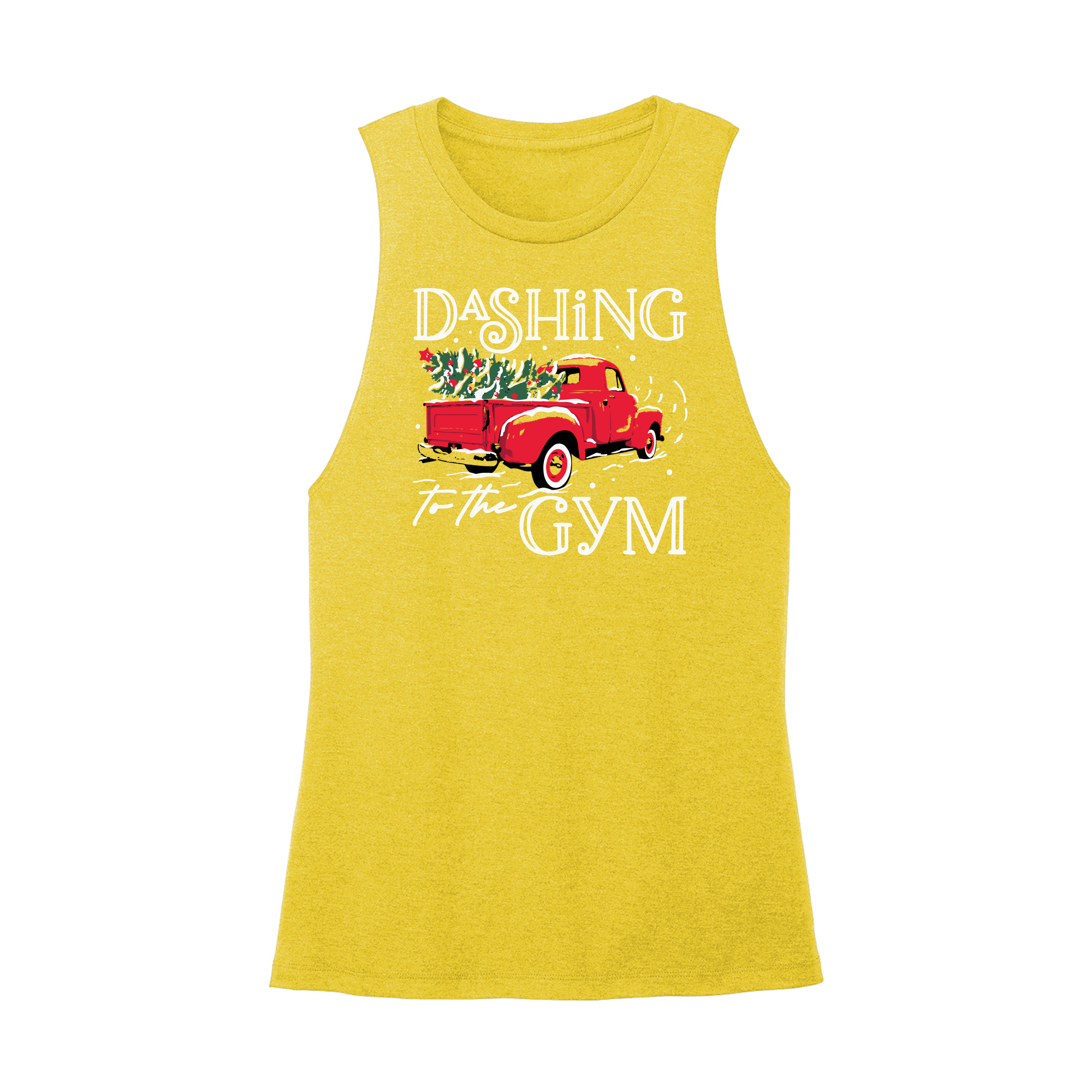 Womens X-Small Yellow Muscle Tank
