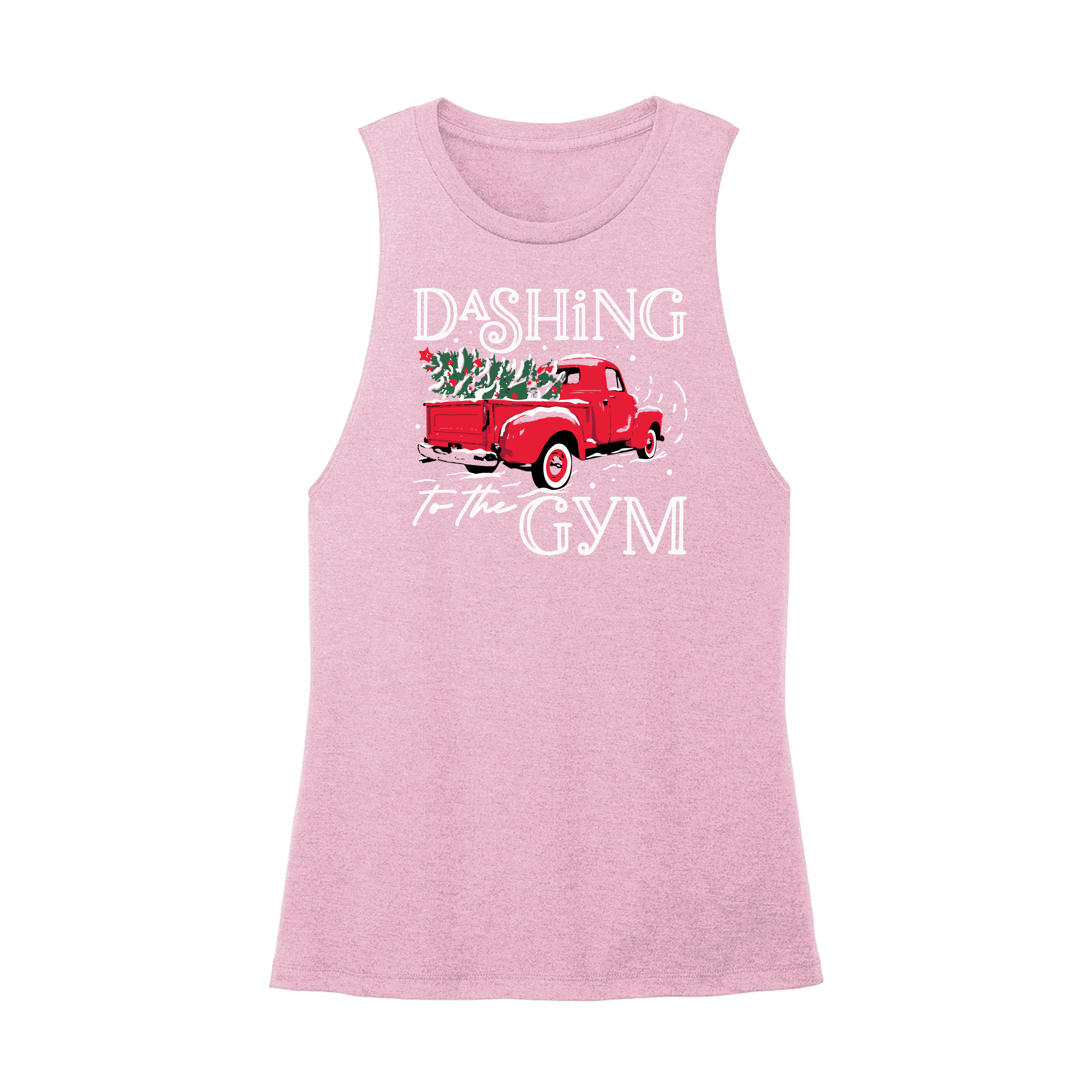 Womens X-Small Light Pink Muscle Tank