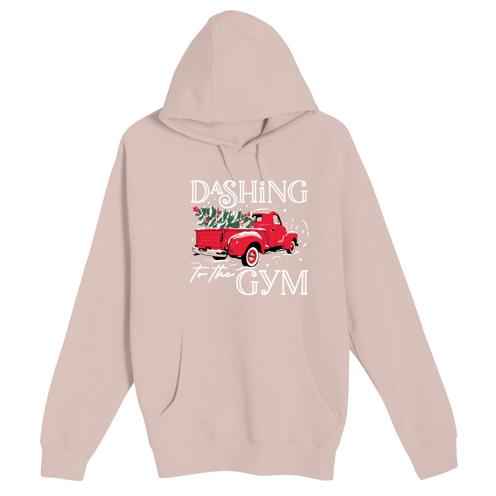 Unisex Small Light Pink Pullover Hooded Sweatshirt