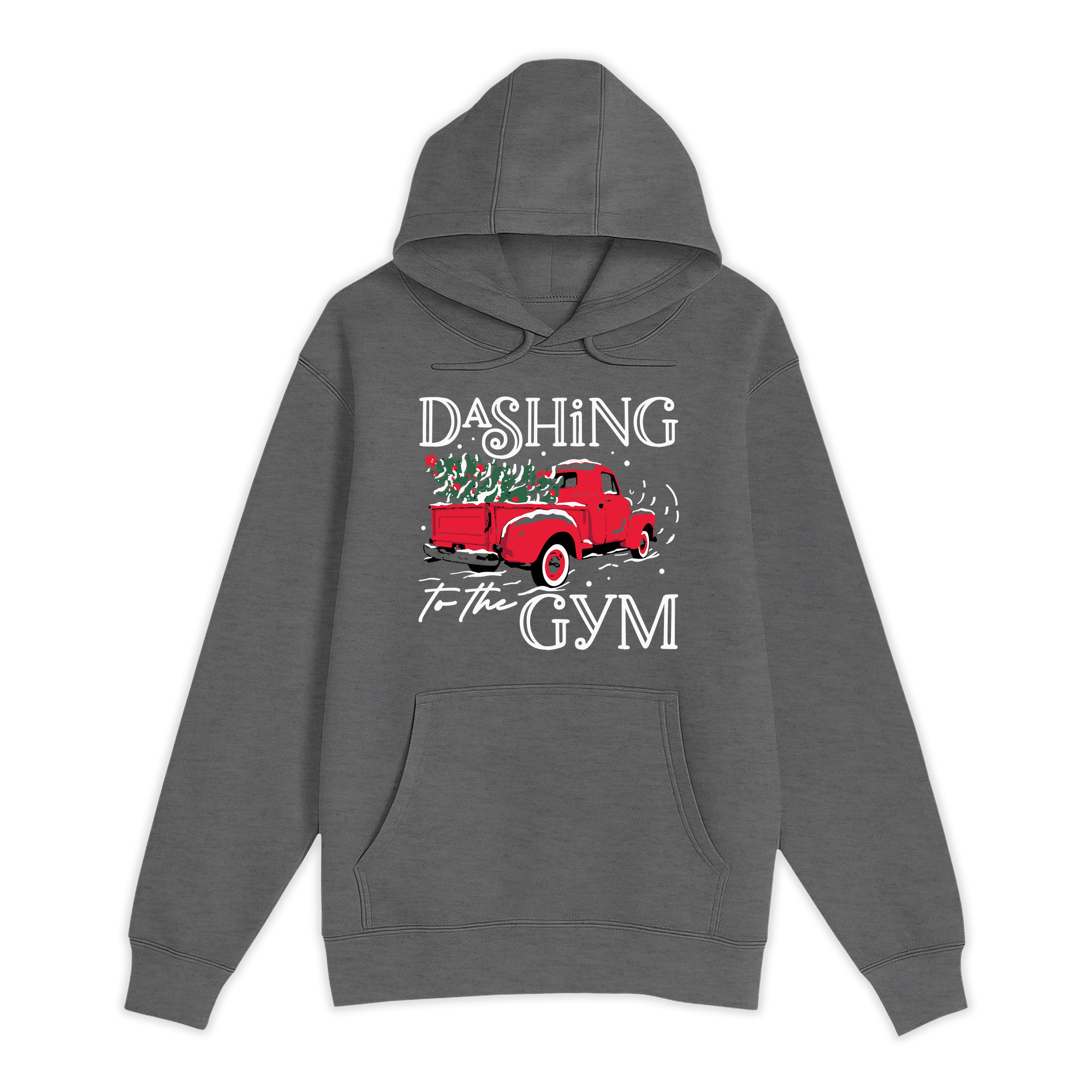 Unisex Small Charcoal Heather Pullover Hooded Sweatshirt