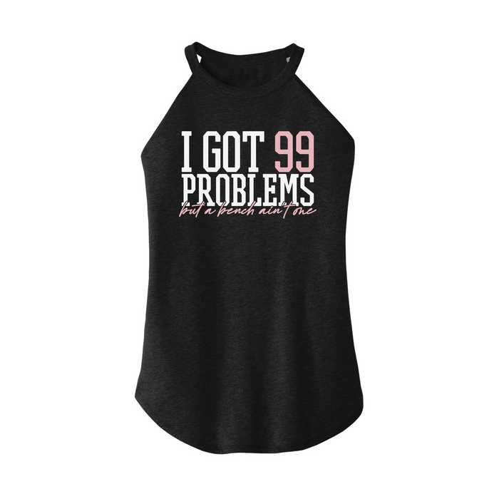 Womens X-Small Dark Heather Gray Rocker Tank Top