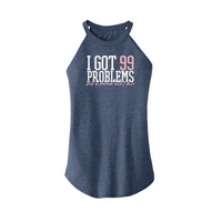 Womens X-Small Navy Heather Tank Top