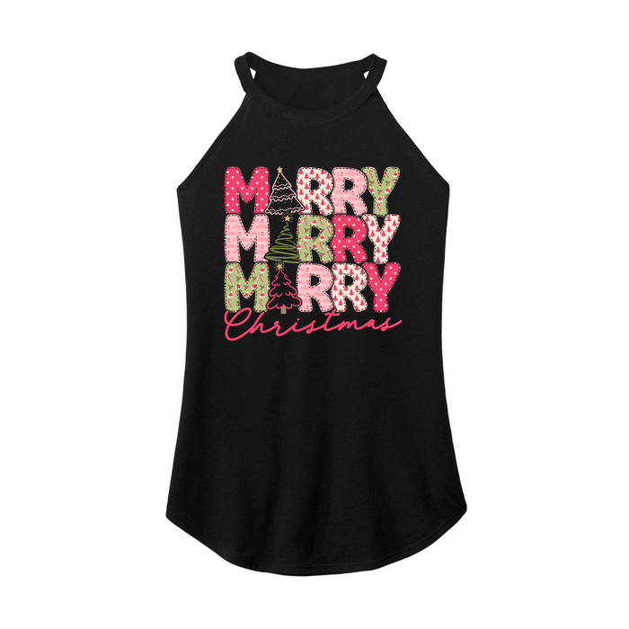 Womens X-Small Black Rocker Tank Top