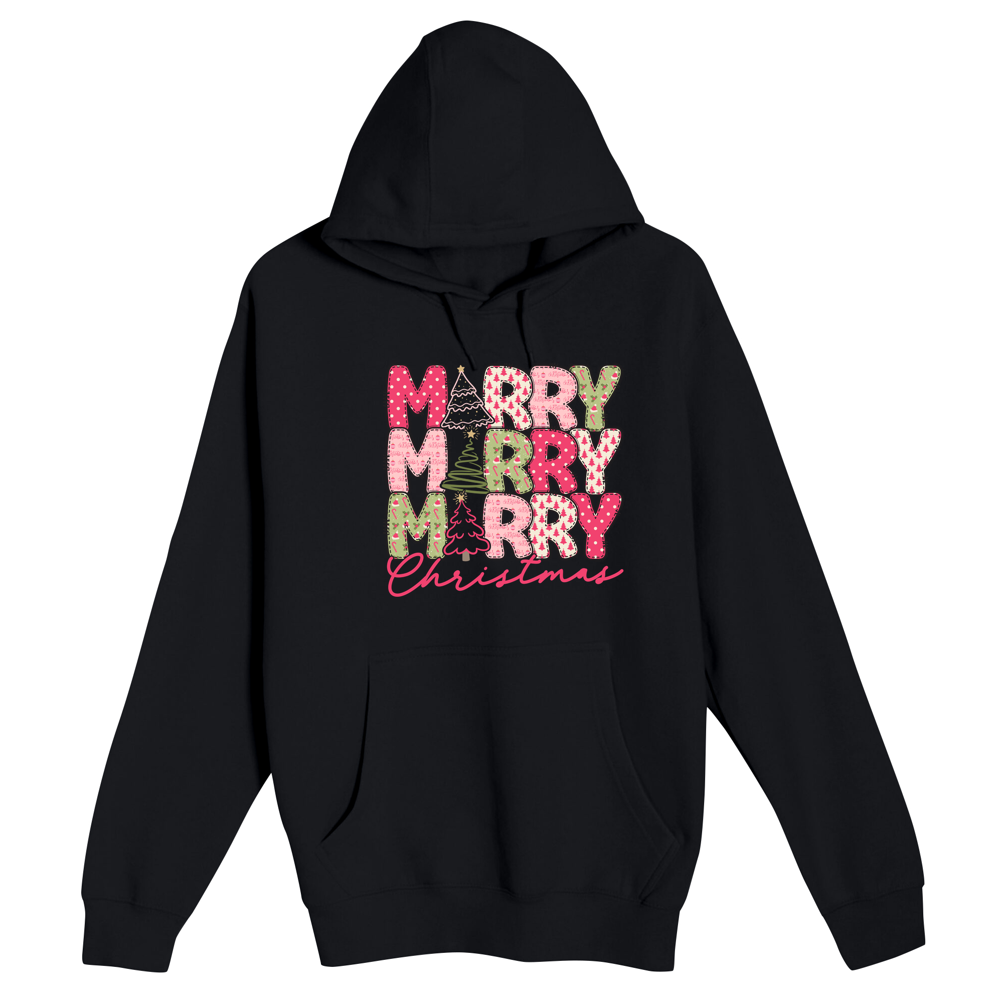 Unisex Small Black Pullover Hooded Sweatshirt