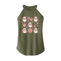 Womens X-Small Military Green Rocker Tank Top