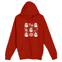 Unisex Small Red Pullover Hooded Sweatshirt