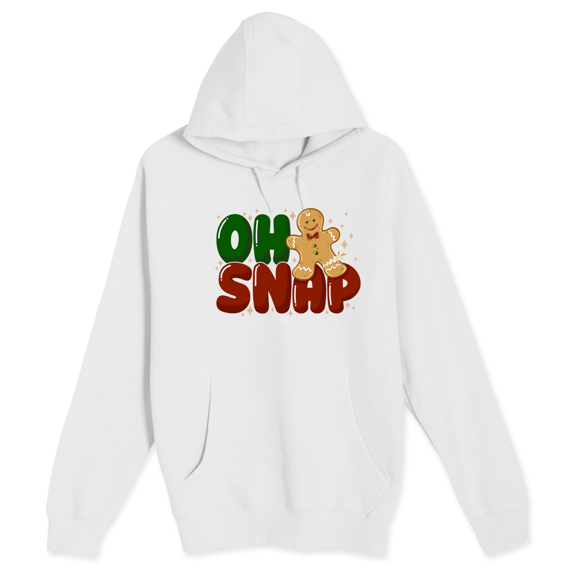 Unisex Small White Pullover Hooded Sweatshirt