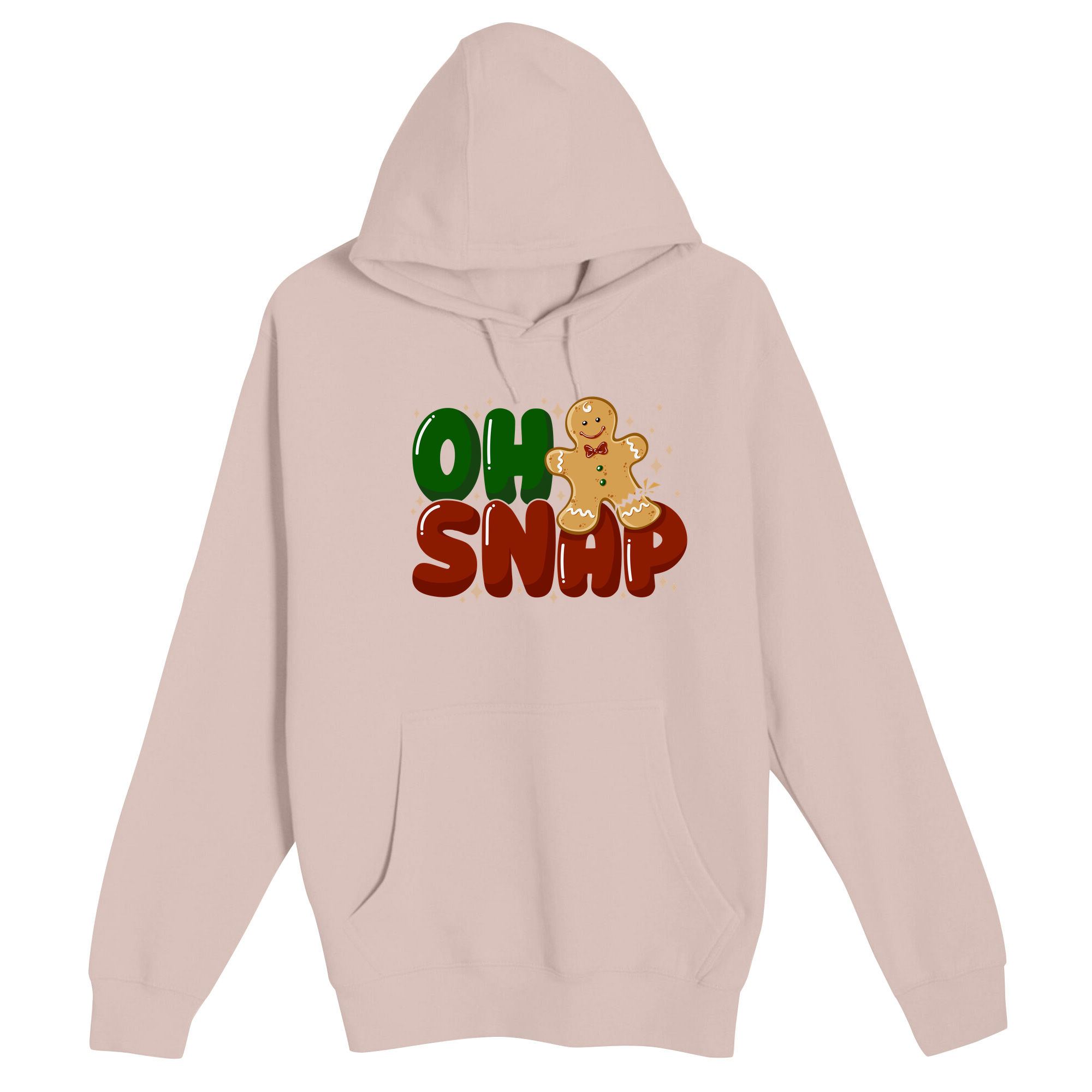 Unisex Small Light Pink Pullover Hooded Sweatshirt