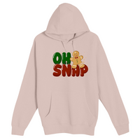 Unisex Small Light Pink Pullover Hooded Sweatshirt