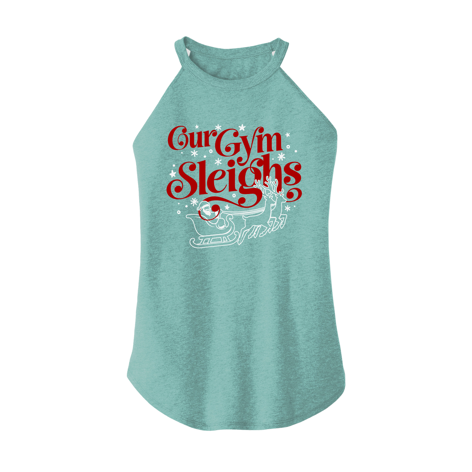 Womens X-Small Teal Rocker Tank Top