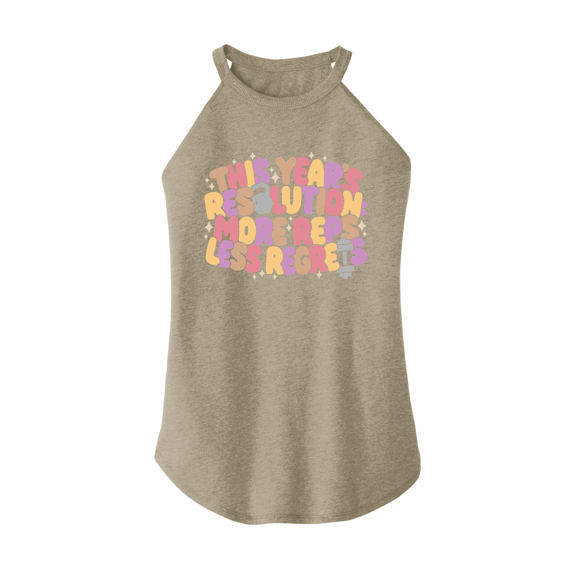 Womens X-Small Sand Rocker Tank Top