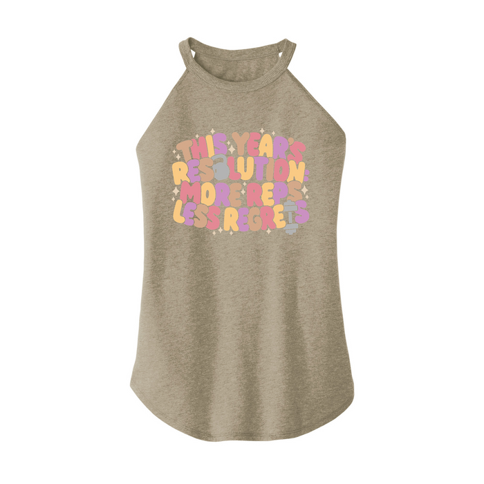 Womens X-Small Sand Rocker Tank Top