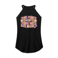 Womens X-Small Black Rocker Tank Top