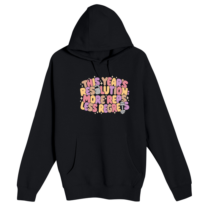 Unisex Small Black Pullover Hooded Sweatshirt