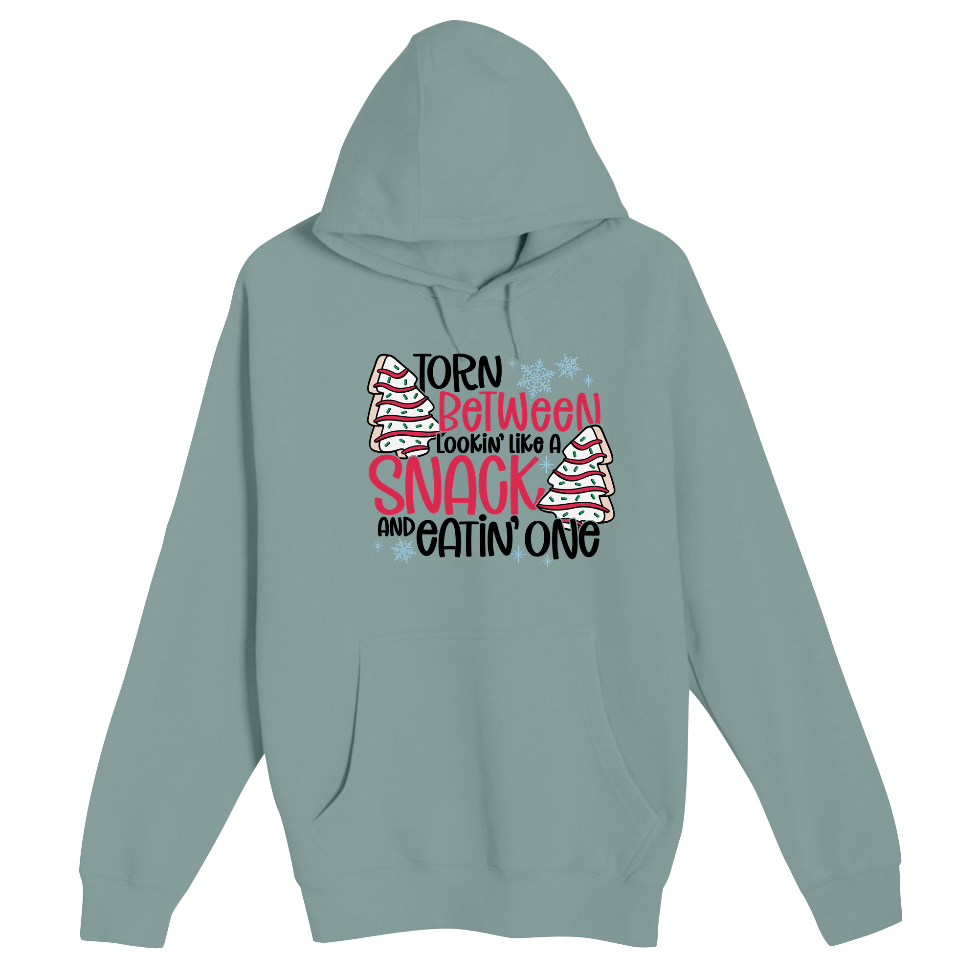 Unisex Small SEA FOAM Pullover Hooded Sweatshirt