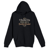 Unisex Small Black Pullover Hooded Sweatshirt