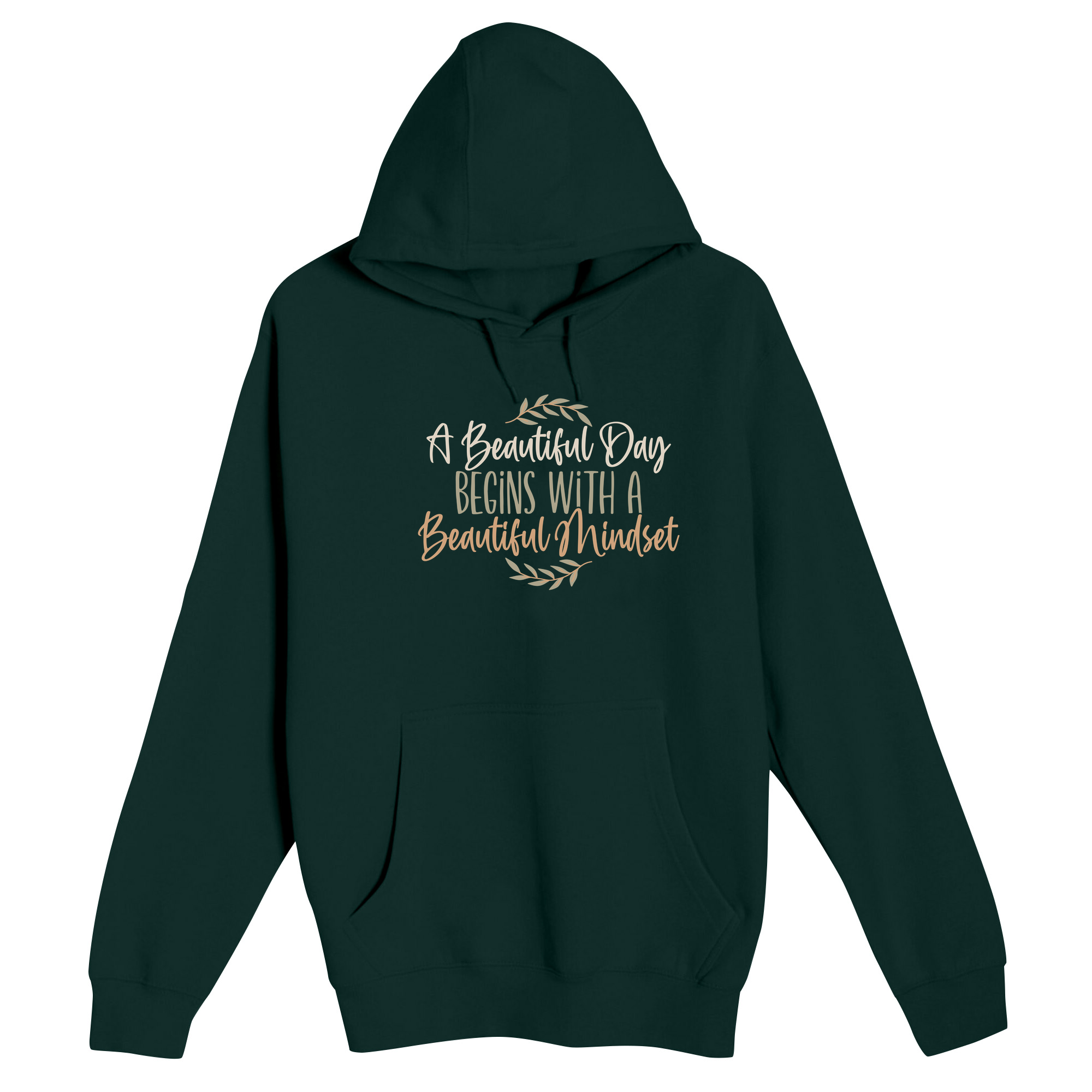 Unisex Small Sport Green Pullover Hooded Sweatshirt