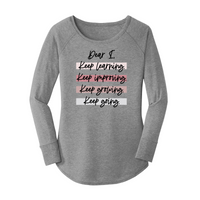 Womens X-Small Grey Long Sleeve Tunic Tee