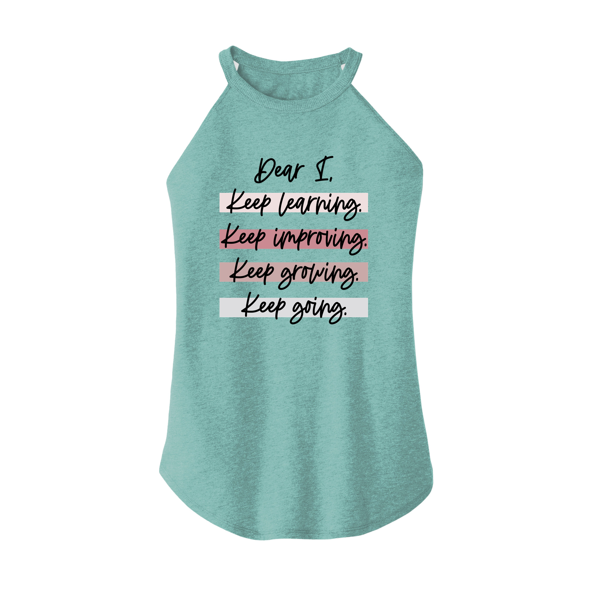 Womens X-Small Teal Rocker Tank Top