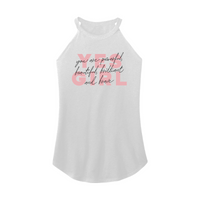 Womens X-Small White Rocker Tank Top