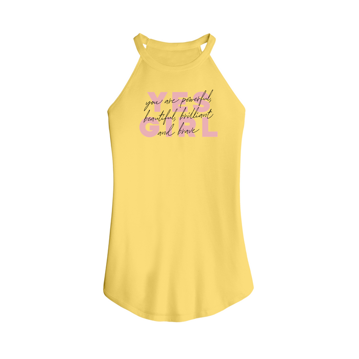 Womens X-Small Yellow Tank Top