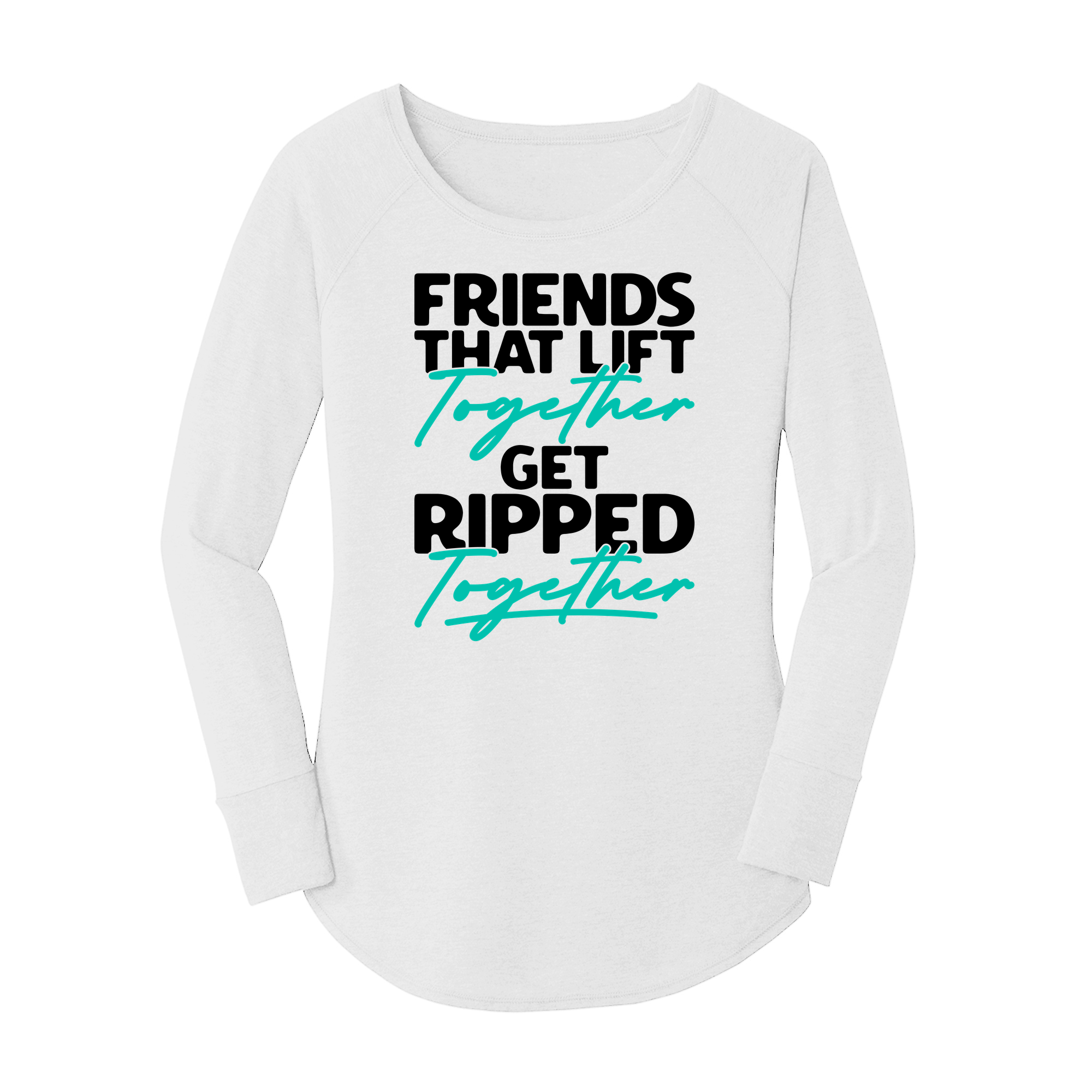 Womens X-Small White Long Sleeve Tunic Tee