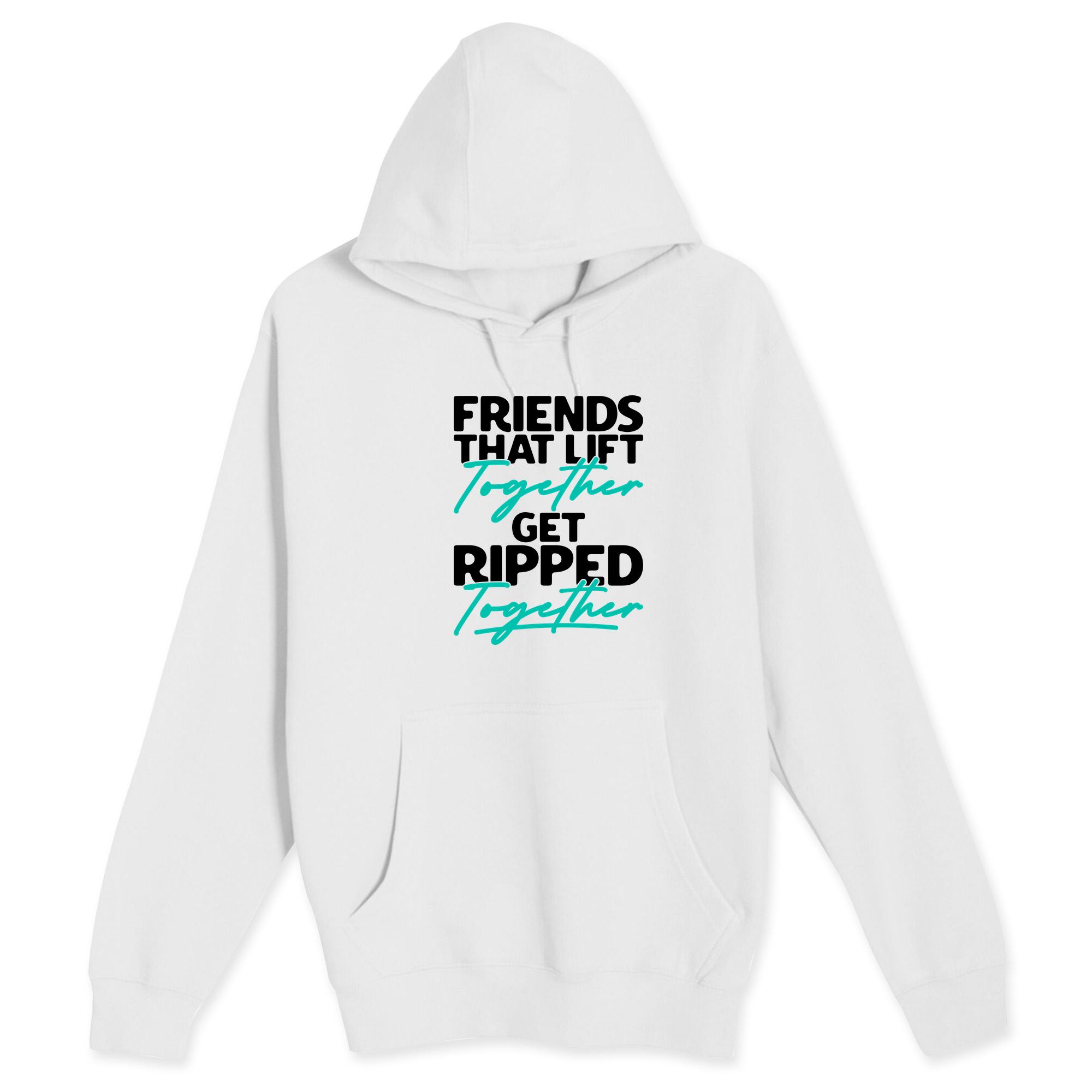 Unisex Small White Pullover Hooded Sweatshirt