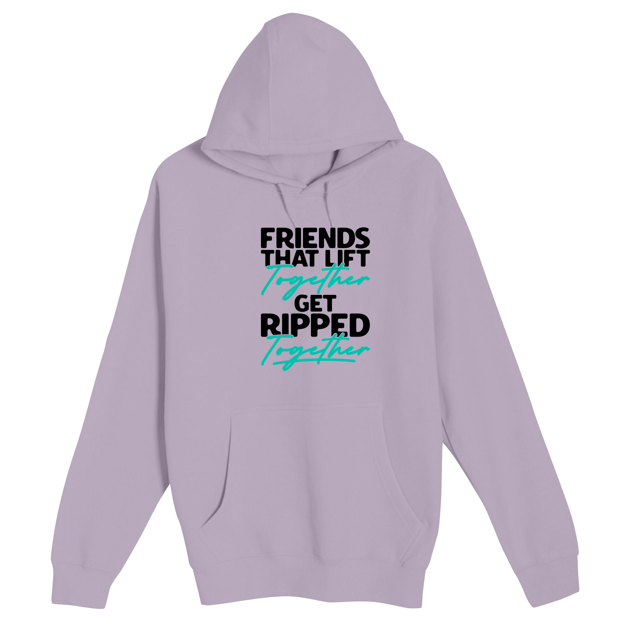 Unisex Small Lilac Pullover Hooded Sweatshirt