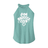 Womens X-Small Teal Rocker Tank Top