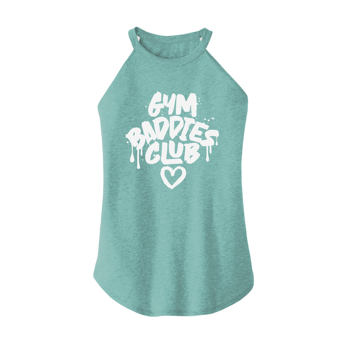 Womens X-Small Teal Rocker Tank Top