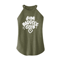 Womens X-Small Military Green Rocker Tank Top