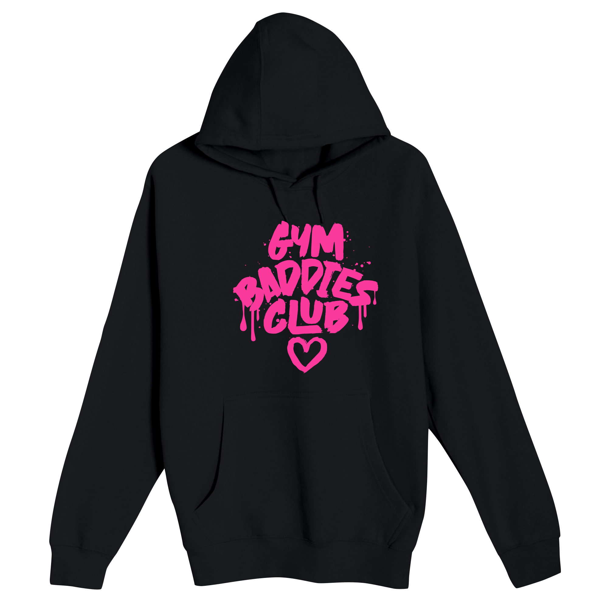 Unisex Small Black Pullover Hooded Sweatshirt