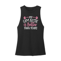 Womens X-Small Black Muscle Tank