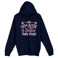 Unisex Small Navy Pullover Hooded Sweatshirt