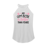 Womens X-Small White Rocker Tank Top