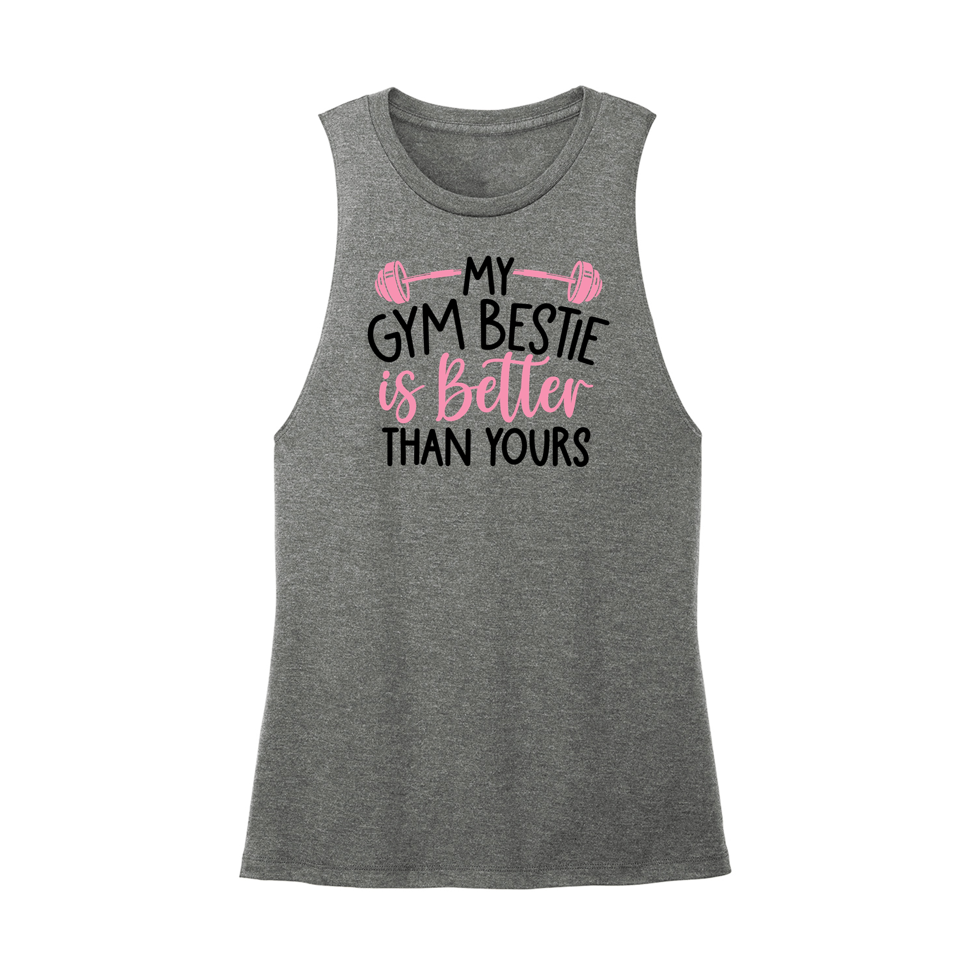 Womens X-Small Dark Gray Muscle Tank