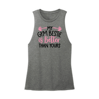 Womens X-Small Dark Gray Muscle Tank